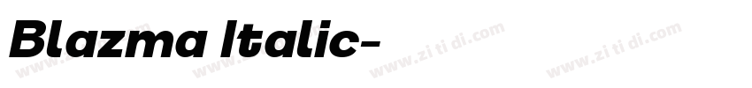 Blazma Italic字体转换